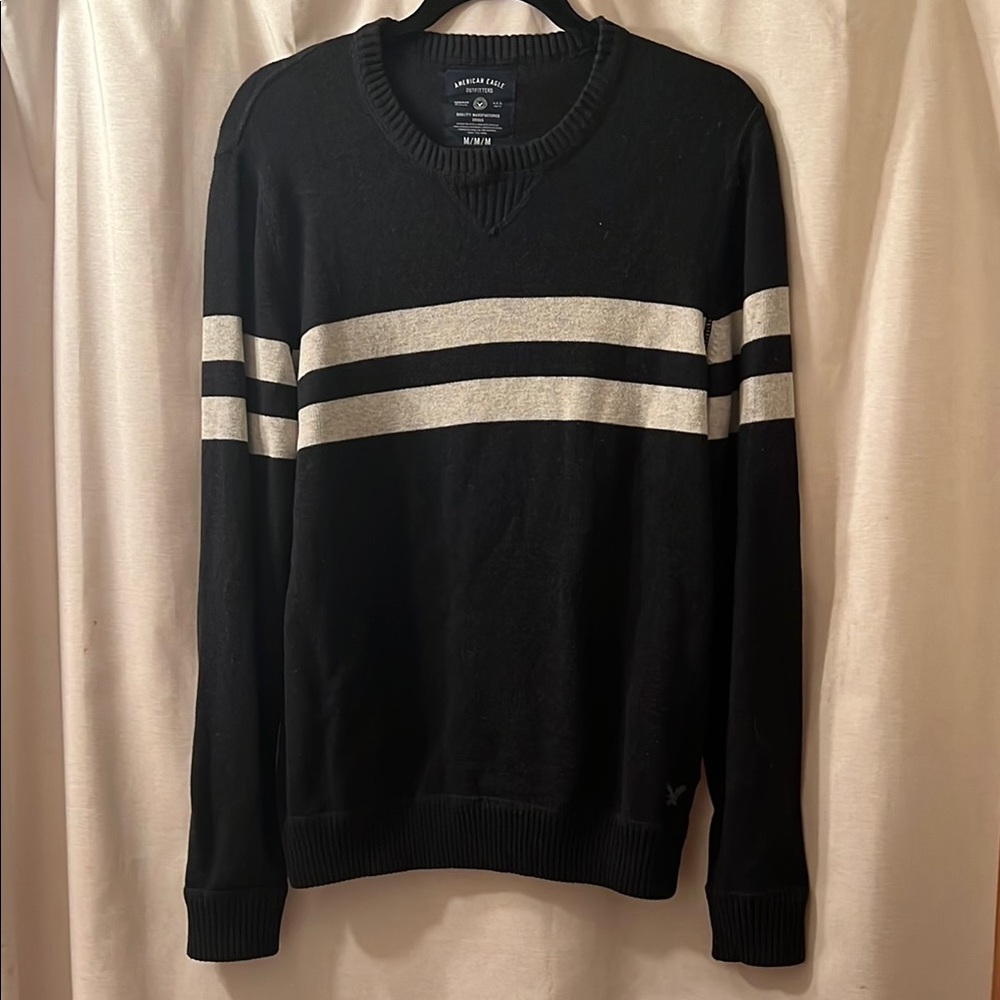 American Eagle Outfitters Crewneck Sweater Navy and Gray